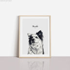 Custom Watercolor Portrait Framed Poster