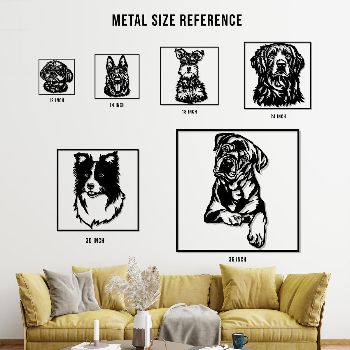 Custom Metal Sign Border Collie