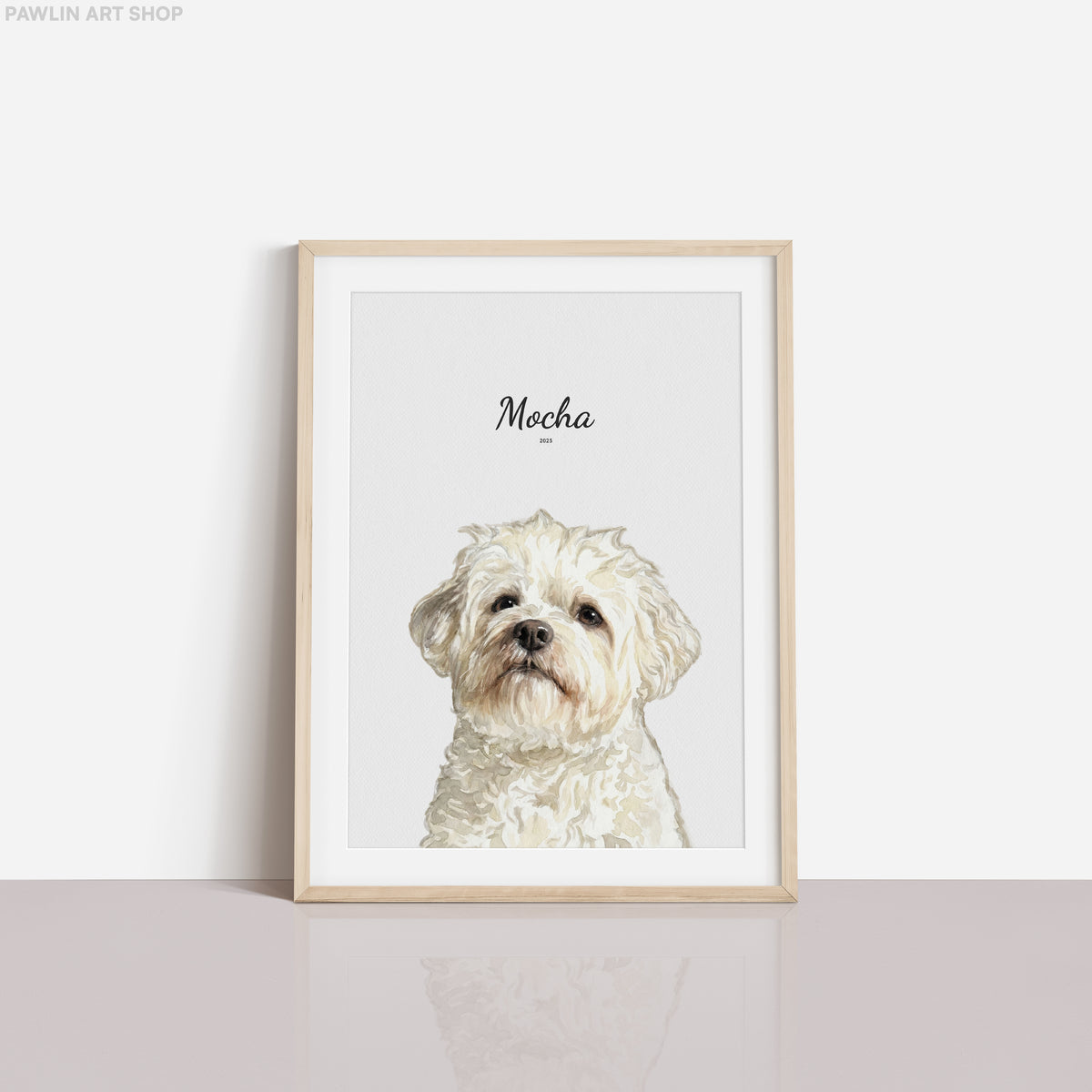 Custom Watercolor Portrait Framed Poster