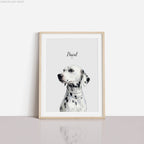 Custom Watercolor Portrait Framed Poster