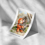 Custom Watercolor Portrait Poster Print
