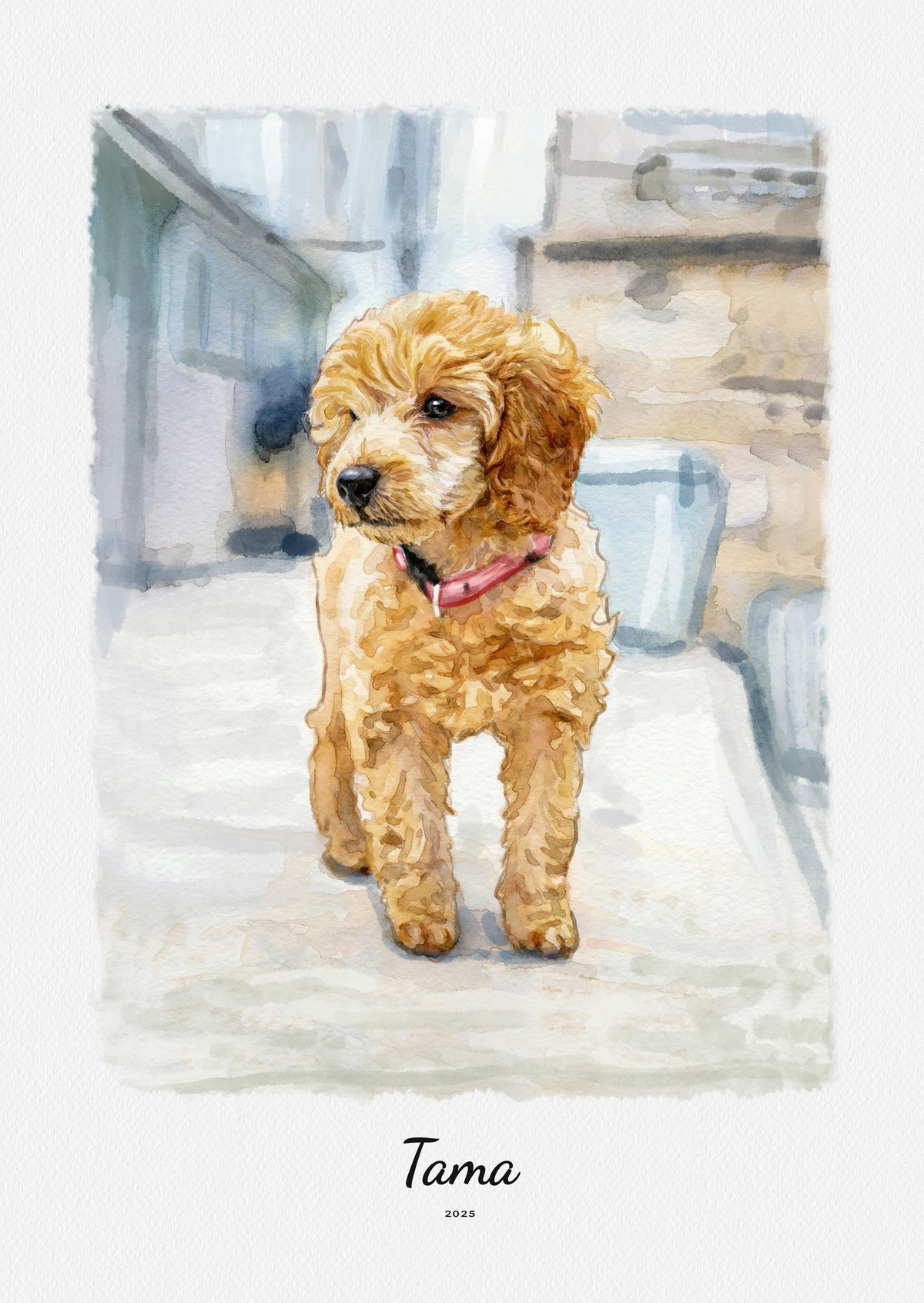 Custom Watercolor Portrait Digital Only