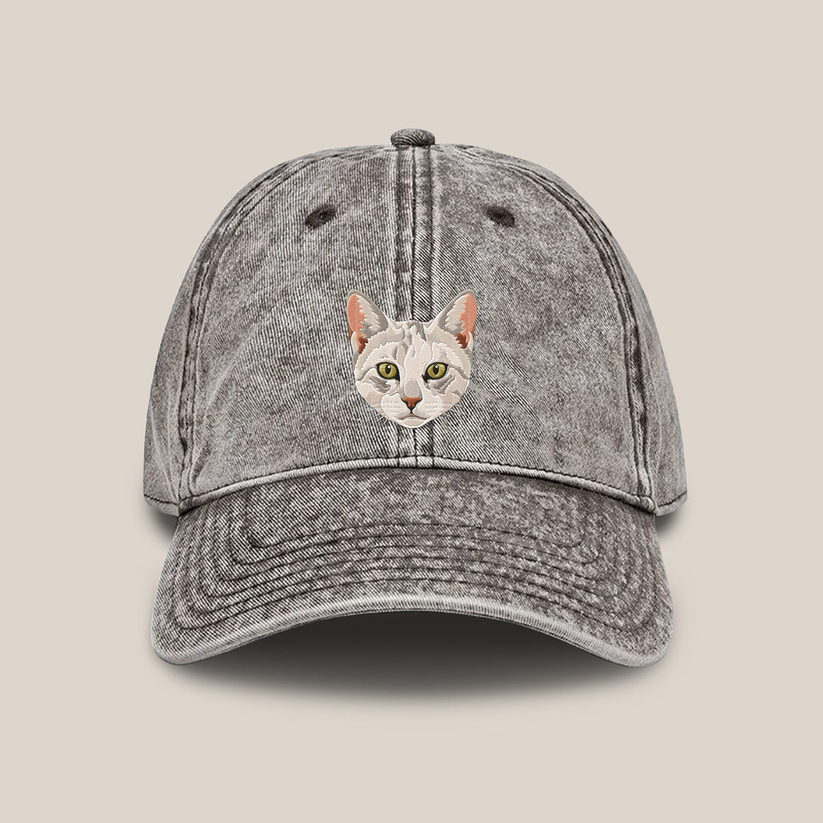 Custom Pet Embroidery Vintage Cap