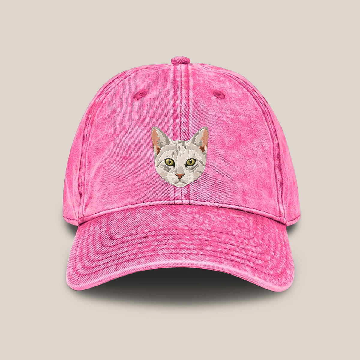 Custom Pet Embroidery Vintage Cap