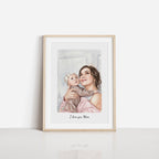 Custom Watercolor Portrait Canvas Print