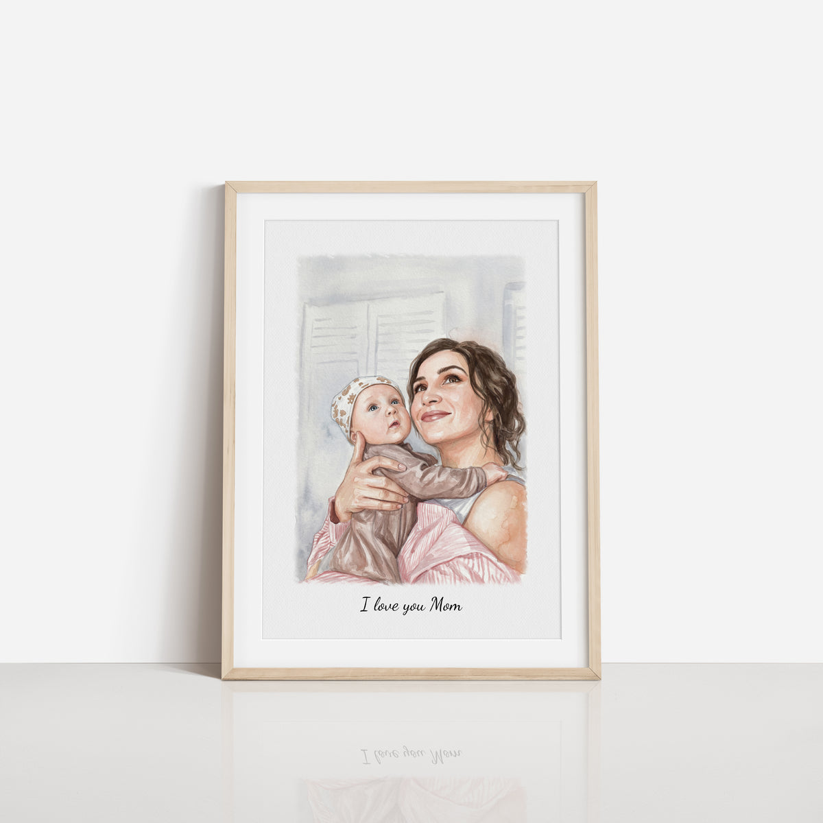 Custom Watercolor Portrait Canvas Print