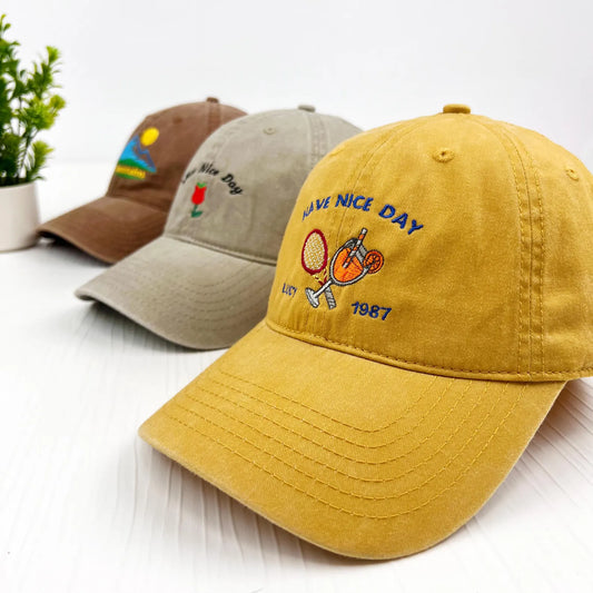 Customized na Pet Embroidery Dad Cap