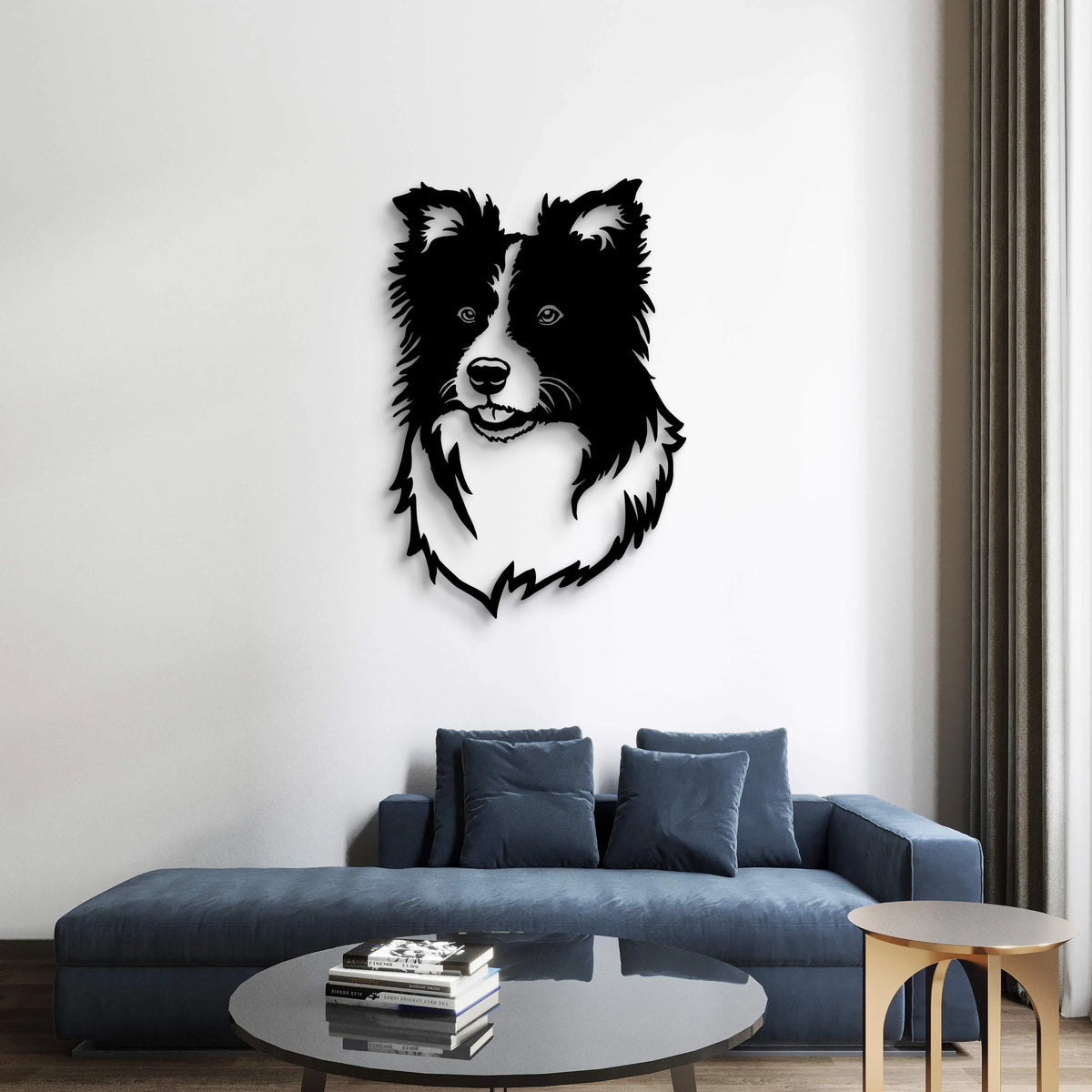 Custom Metal Sign Border Collie