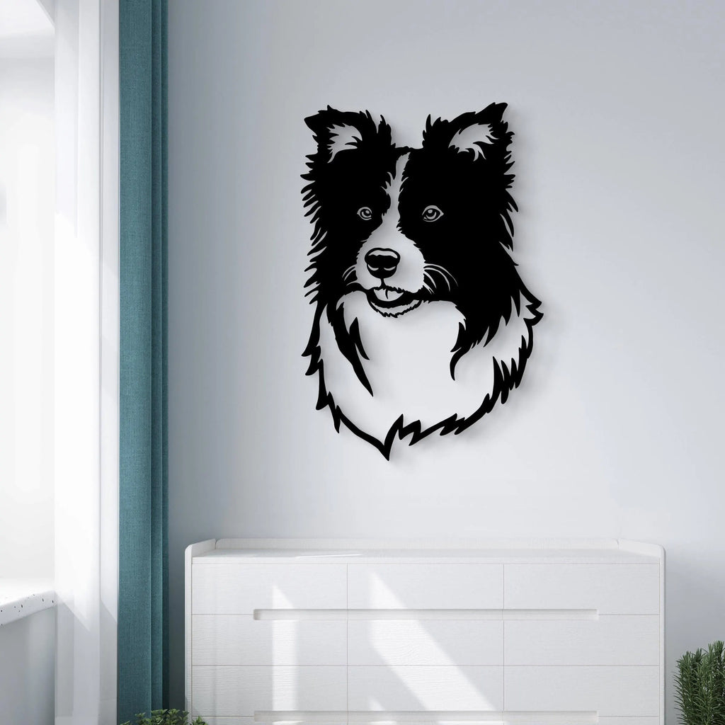 Custom Metal Sign Border Collie