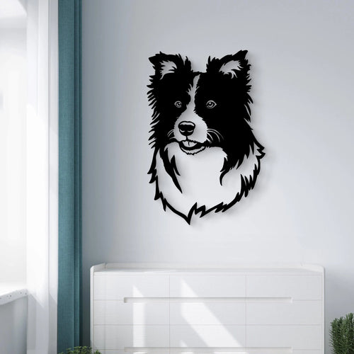Custom Metal Sign Border Collie